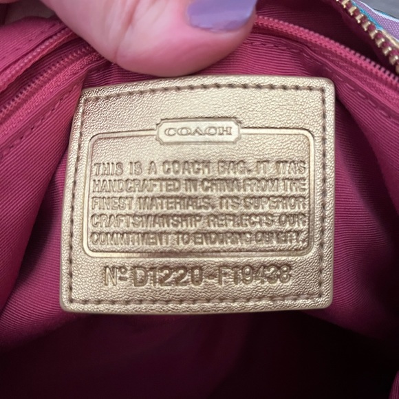 Colorful Coach Purse - Picture 4 of 9